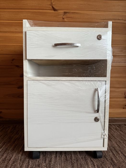 Тумба косметологічна на коліщатках з висувним ящиком