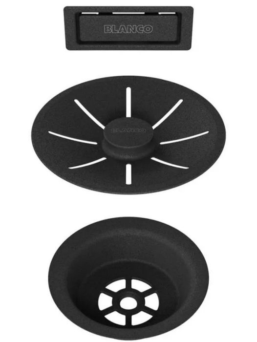 Blanco Zestaw Elementów Stalowych Czarny (239975)