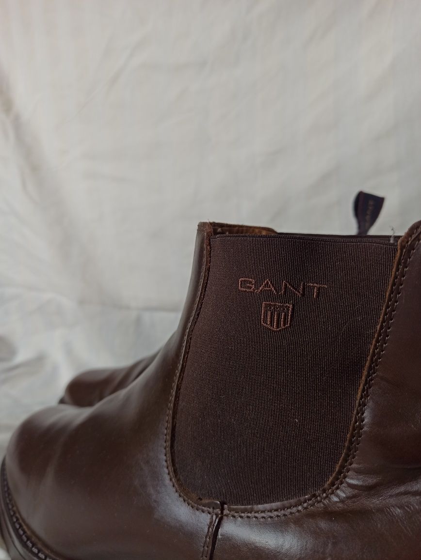 Шкіряні чоловічі черевики (челсі) GANT