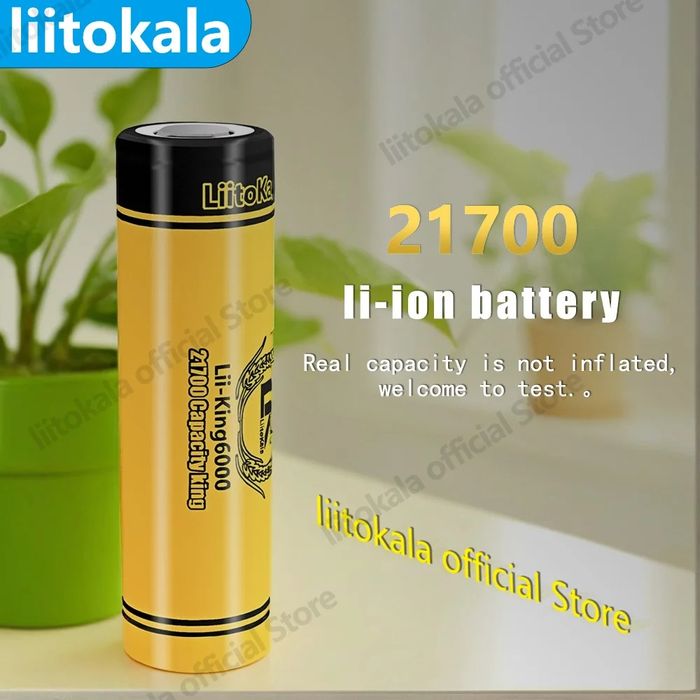Оригінал новий акумулятор 21700 6000mah Litokala Lii-King6000+Нікель