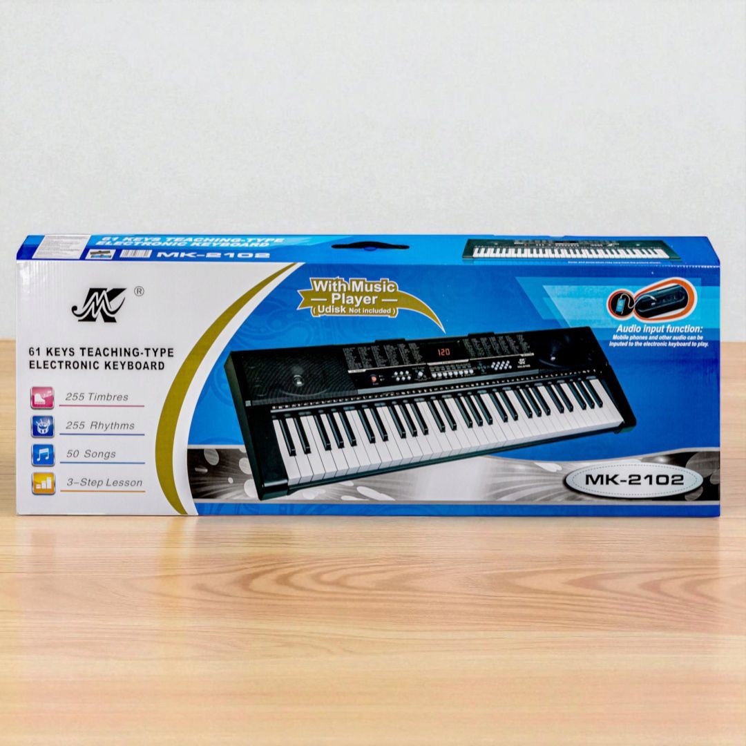 Keyboard 61 klawiszy z podstawką – idealny do nauki gry