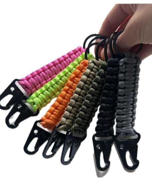 Brelok Do Kluczy Paracord Z Karabinkiem Karabin taktyczny turystyczny