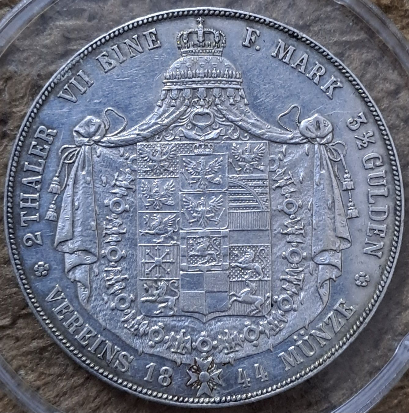 Prusy 2 Talary 1844 Friedrich WILHELM  IV