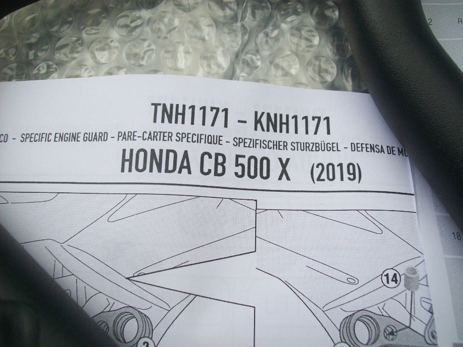 TNH1171 CB500X (19>23) HONDA nowe gmole GÓRNE nowe