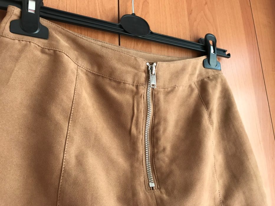 Spódnica trapezowa beżowa H&M 34 XS