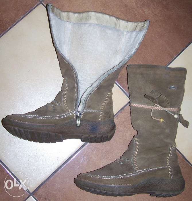 Buty Zimowe, Kozaczki, Kożuszki Zamszowe, rozm. 37, MACIEJKA