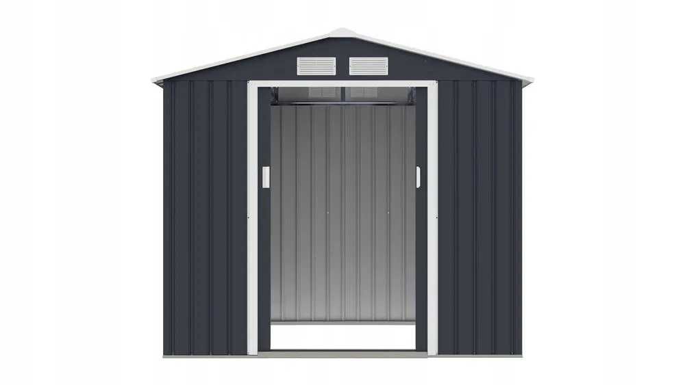 Metalowy Domek Ogrodowy 213x127x185 cm – Garaż na Narzędzia
