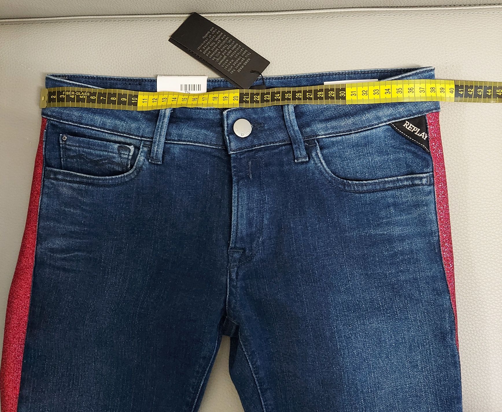 Replay cudowne spodnie jeansowe ze stretchem rozmiar 29 dla M I L