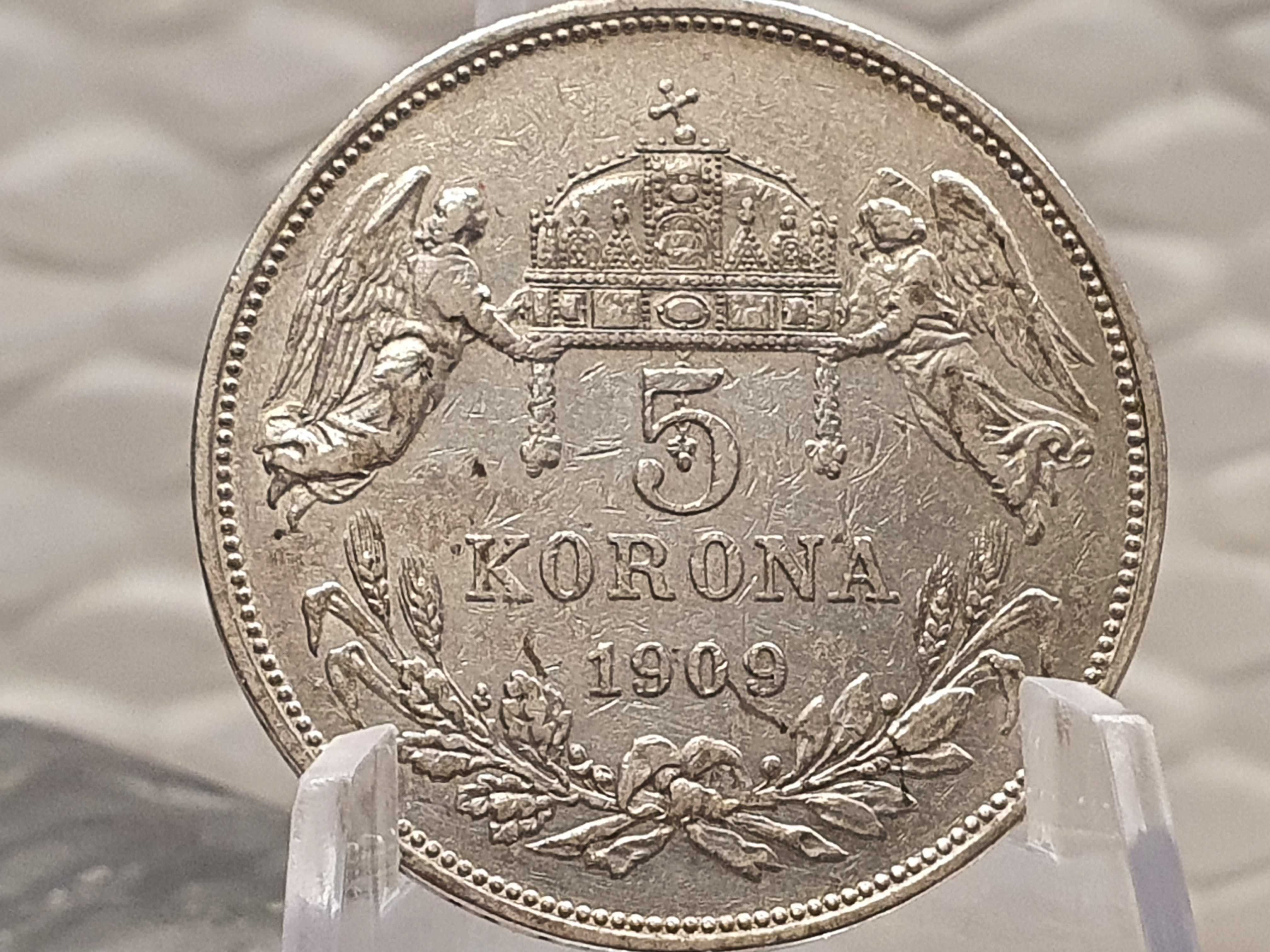 Austro-Węgry 5 koron 1909 r