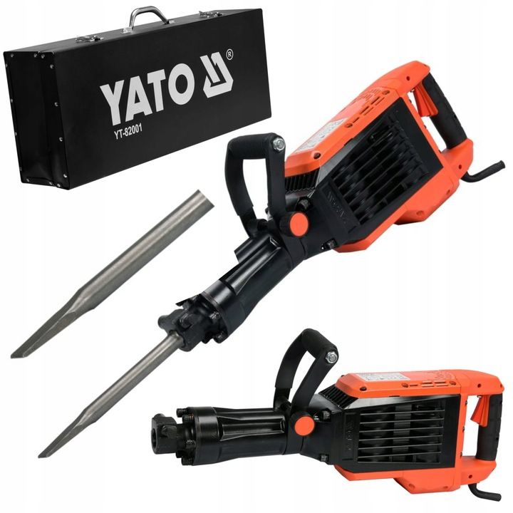 Yato Młot Wyburzeniowy 65j Chłodzony Olejem Yt-82001 Hex 1600w Cegła Ż