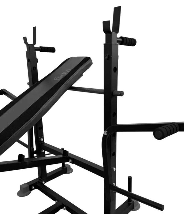 Скамья для жима WCG 0090 з брусами, скотом, нахилом і кутом 90°