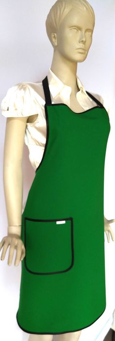 XXL Damski fartuch PLAMOODPORNY ZIELONY uniwersalny kuchnia Sklep BAR