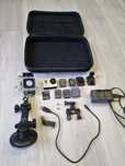 Gopro hero 3 zestaw ekran lcd euti akcesoria bateria gratis kamera