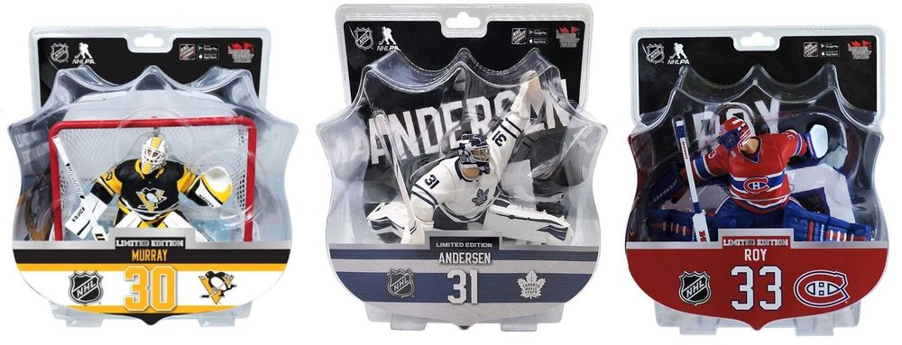 Фігурки хокеїстів НХЛ Imports Dragon NHL: Бельфур, Руа, Андерсен