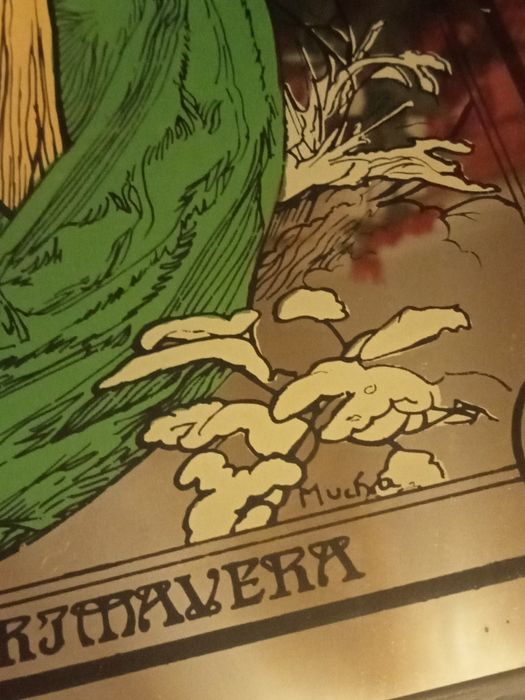 Quatro quadros espalhados verão primavera outono inverno mucha