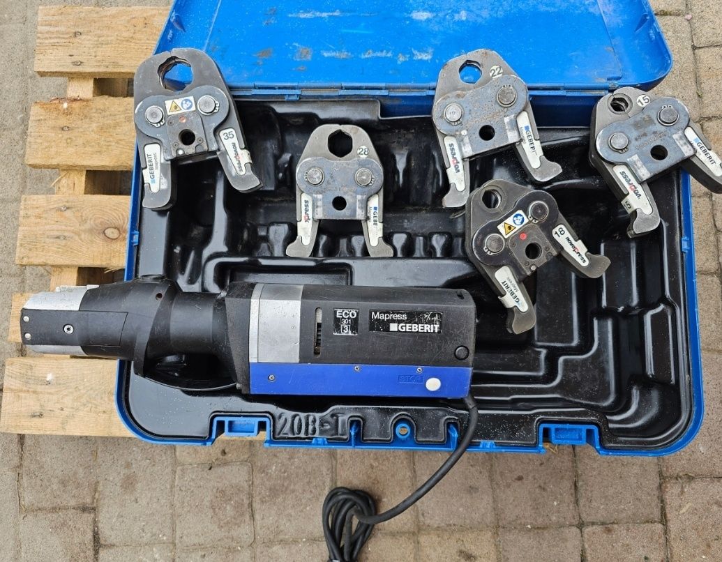GEBERIT ECO301 zaciskarka duża do 108mm + ZESTAW SZCZĘK faktura