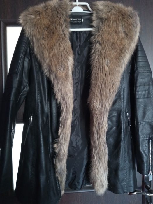 Kurtka z eko skóry damska