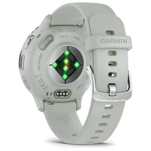 Garmin Venu 3S Silver S. Steel Bezel w. Sage Gray Case and S. Band