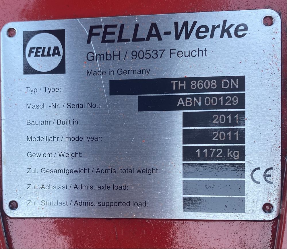 Przewracarka do siana Fella TH 8608 DN – 8,6 m z Niemiec