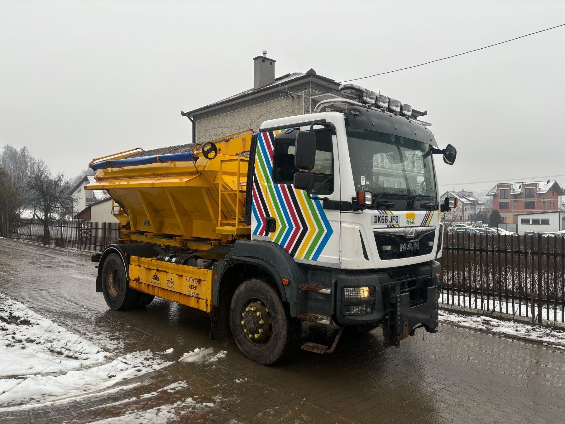 MAN TGM 18.290 4X4BB piaskarka solarka econ pług schmidt  Man tgm 4x4 e6 Piaskarka solarka econ pług schmidt 2016 manual