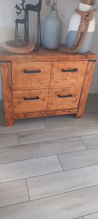 Komoda drewniana sosnowa