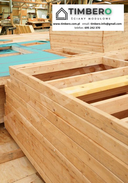 Garaż Szkieletowy Drewniany C24. KONSTRUKCJA. Projekt G-01