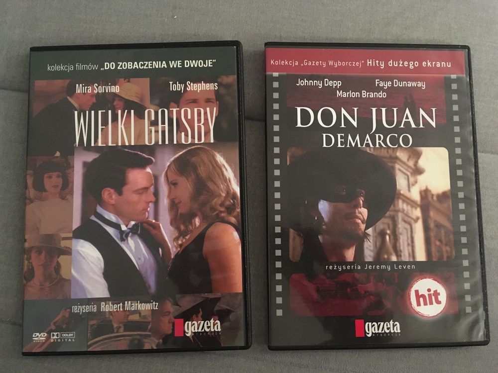 Wielki Gatsby, Don Juan de Marco DVD