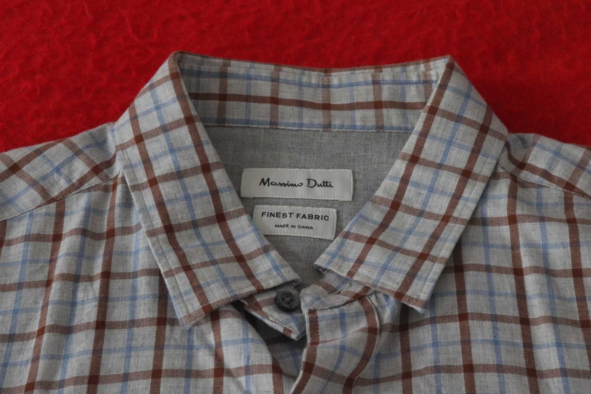 Camisa aos quadrados, Massimo Dutti, Tamanho M Homem