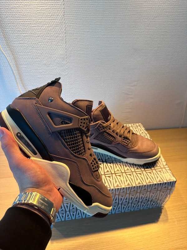 Air Jordan 4 zapatos de baloncesto marrón