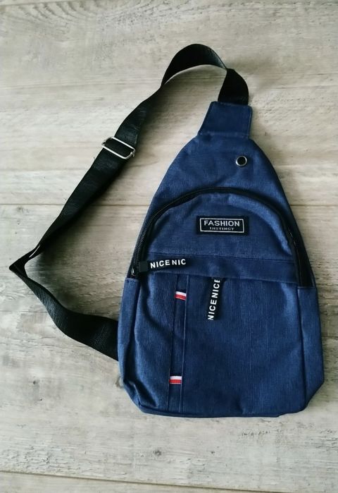 Saszetka/ nerka/ torebka męska przez ramię - granatowa