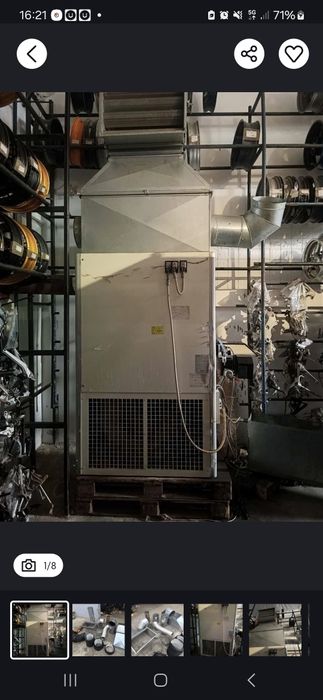 Nagrzewnica olejowa 120 kw  hala , magazyn olej  przepracowany lub  di