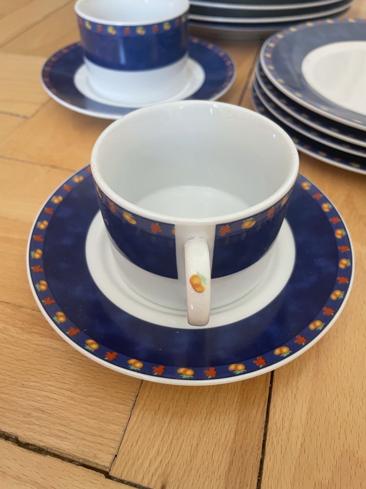 Porcelana Zestaw obiadowo/ deserowy (4 os)