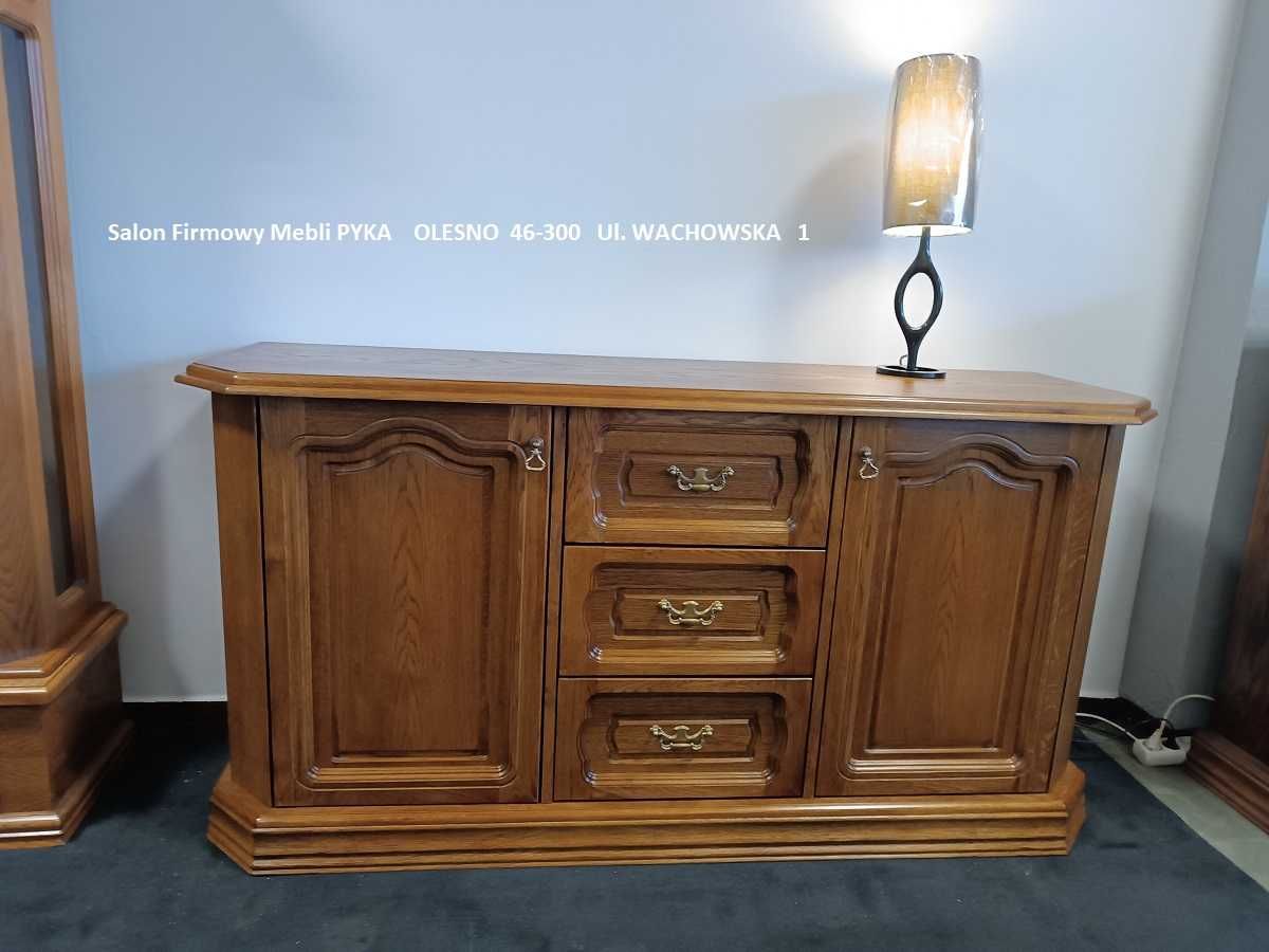 Nowa Komoda 165cm KINGA , Dąb Rustikal, LITE DREWNO = Producent PYKA
