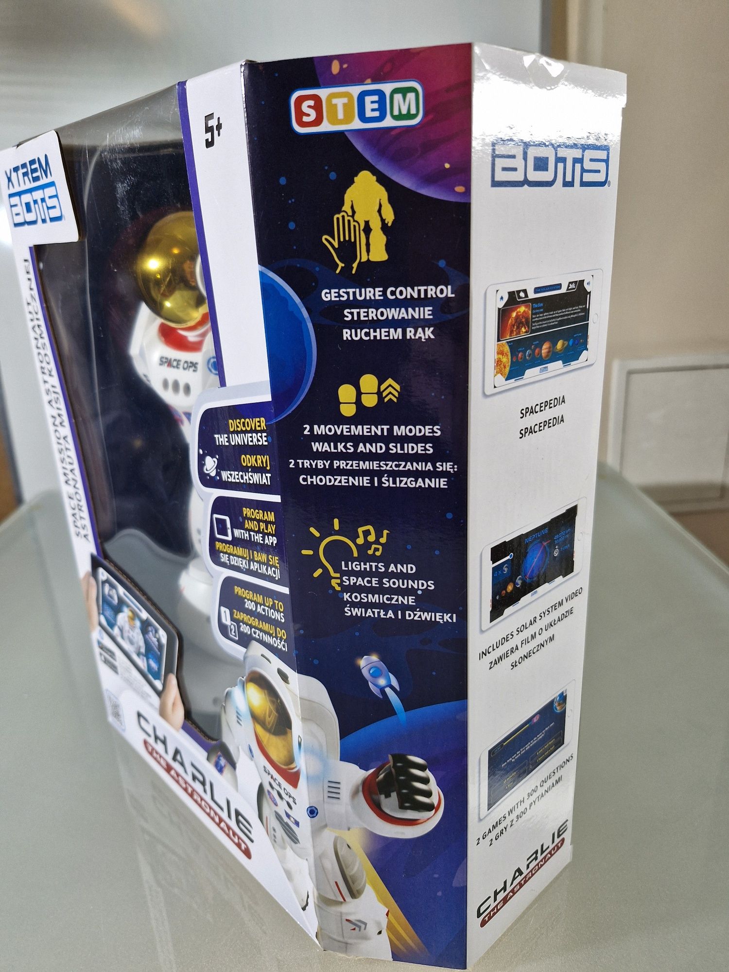 Robot Charlie Astronauta Interaktywny Nauka Programowania