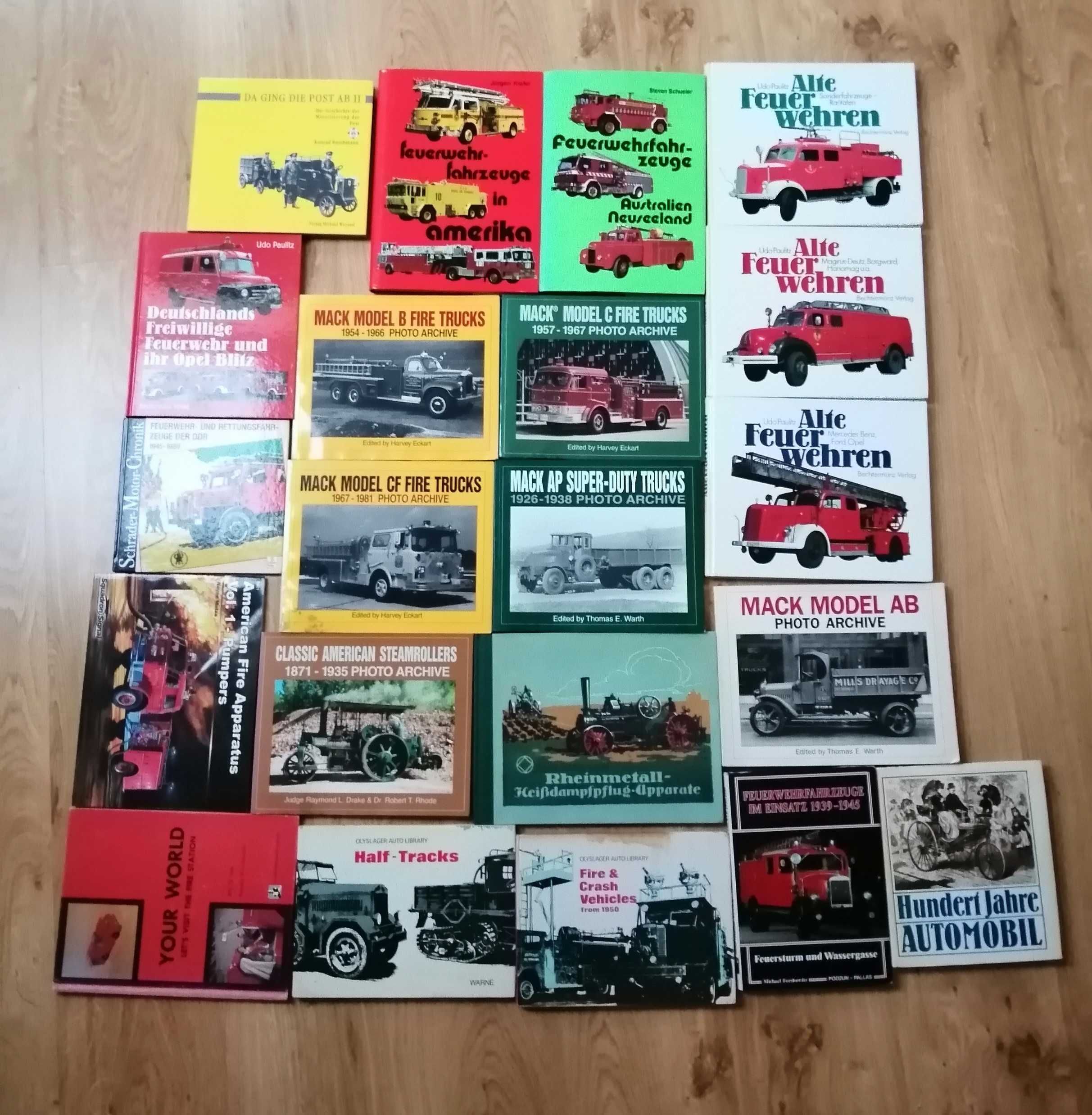 Kolekcja, stare wozy strażackie, ciężarówki, samochody, automobile