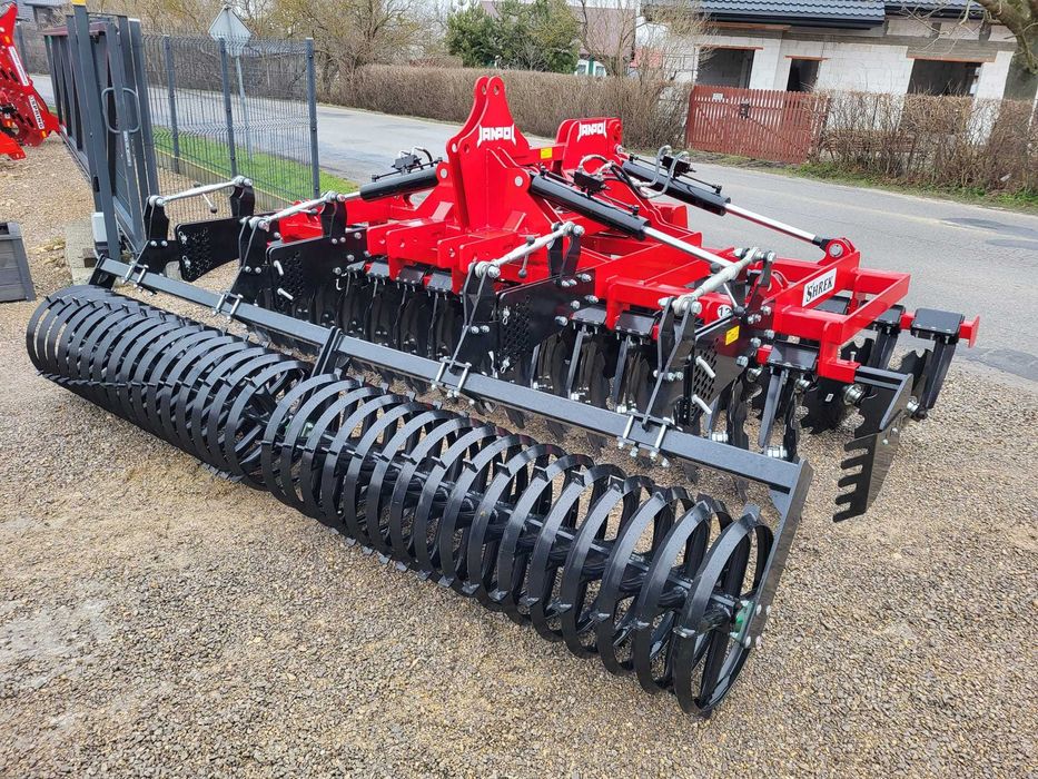 brona talerzowa hydrauliczna JANPOL SHREK 4m 560 talerz daszek 600