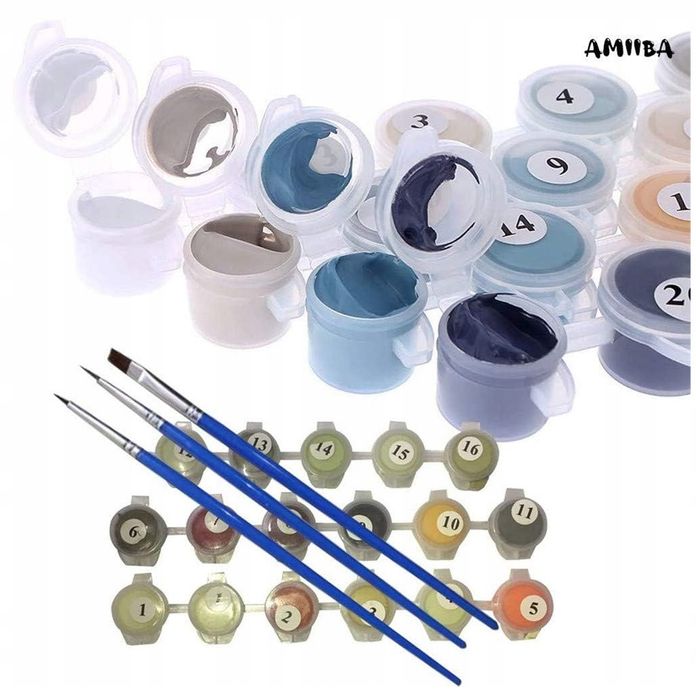 Amiiba Diy Do Malowania Po Numerach Pole Maków 57X46,5 Bez Ramki