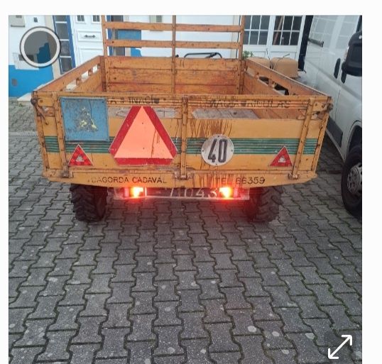 Reboque /carreta agrícola com matricula