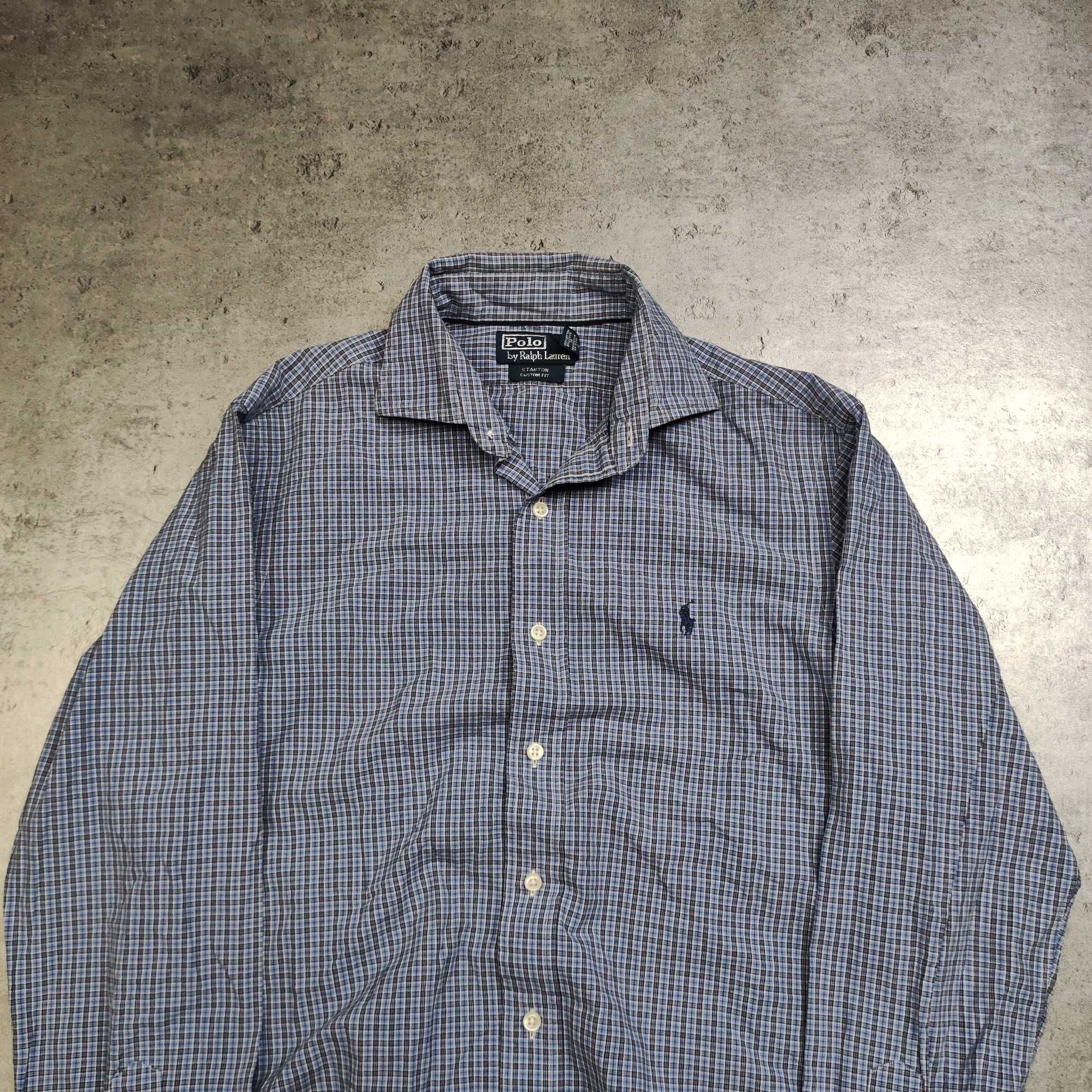 MĘSKA Koszula Elegancka PREMIUM Polo Ralph Lauren Drobna Kratka Konik