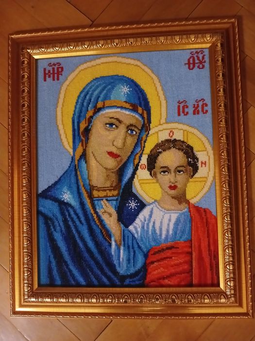 Икона вышитая крестиком