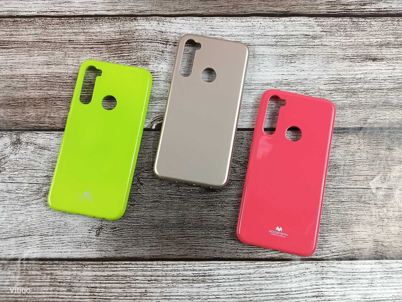 Etui Jelly Goospery do Xiaomi Redmi Note 8 + Szkło Hartowane