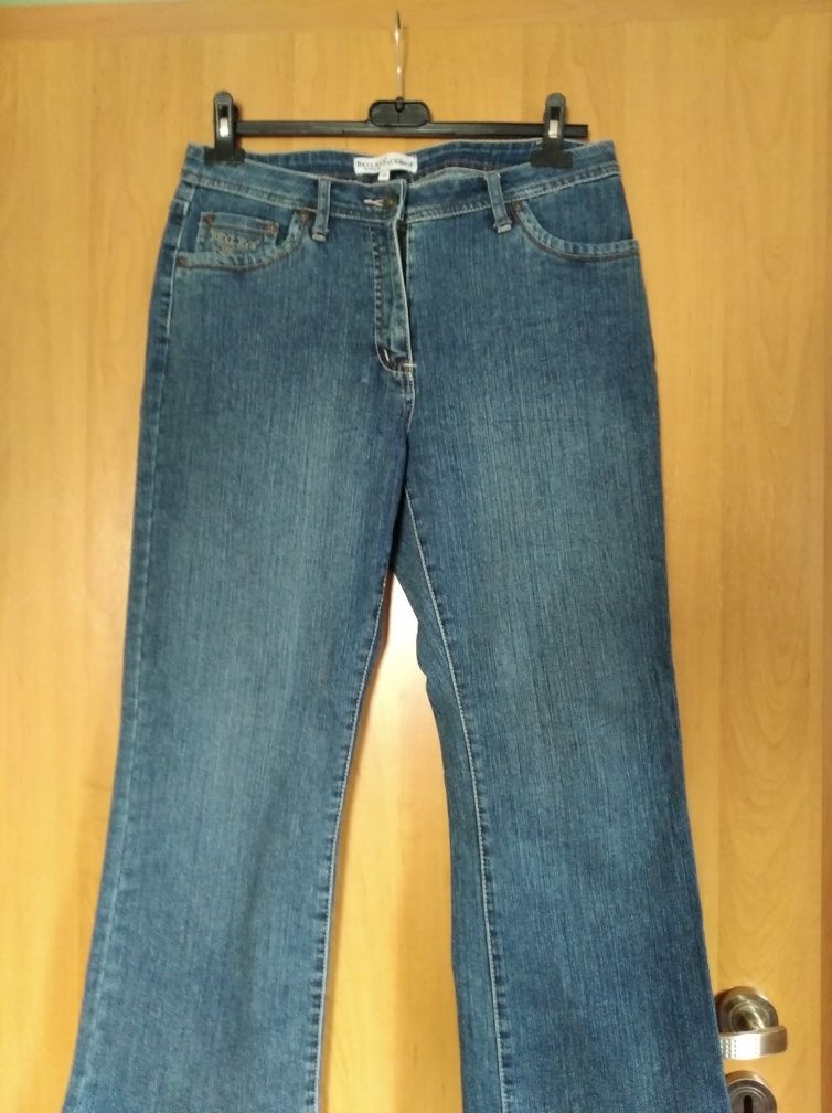 Spodnie damskie jeansy zestaw r 44/46 pas 88 do