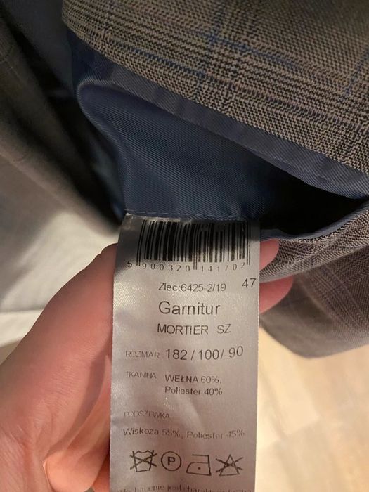 Garnitur męski spodnie i marynarka