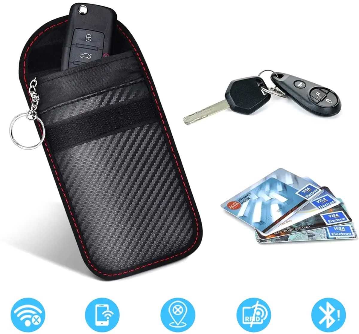 Etui Ochronne do kluczyków i kart płatniczych RFID PRO-2-TECT