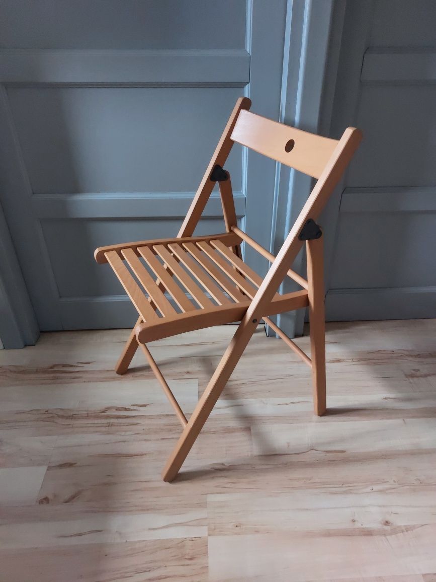 krzesło składane drewniane
