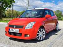 Suzuki Swift 2x komplety alufelg, grzane fotele, niski przebieg, borbet