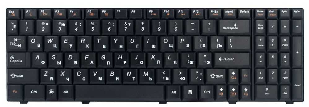 Клавиатура новая для ноутбука Lenovo G560, G565