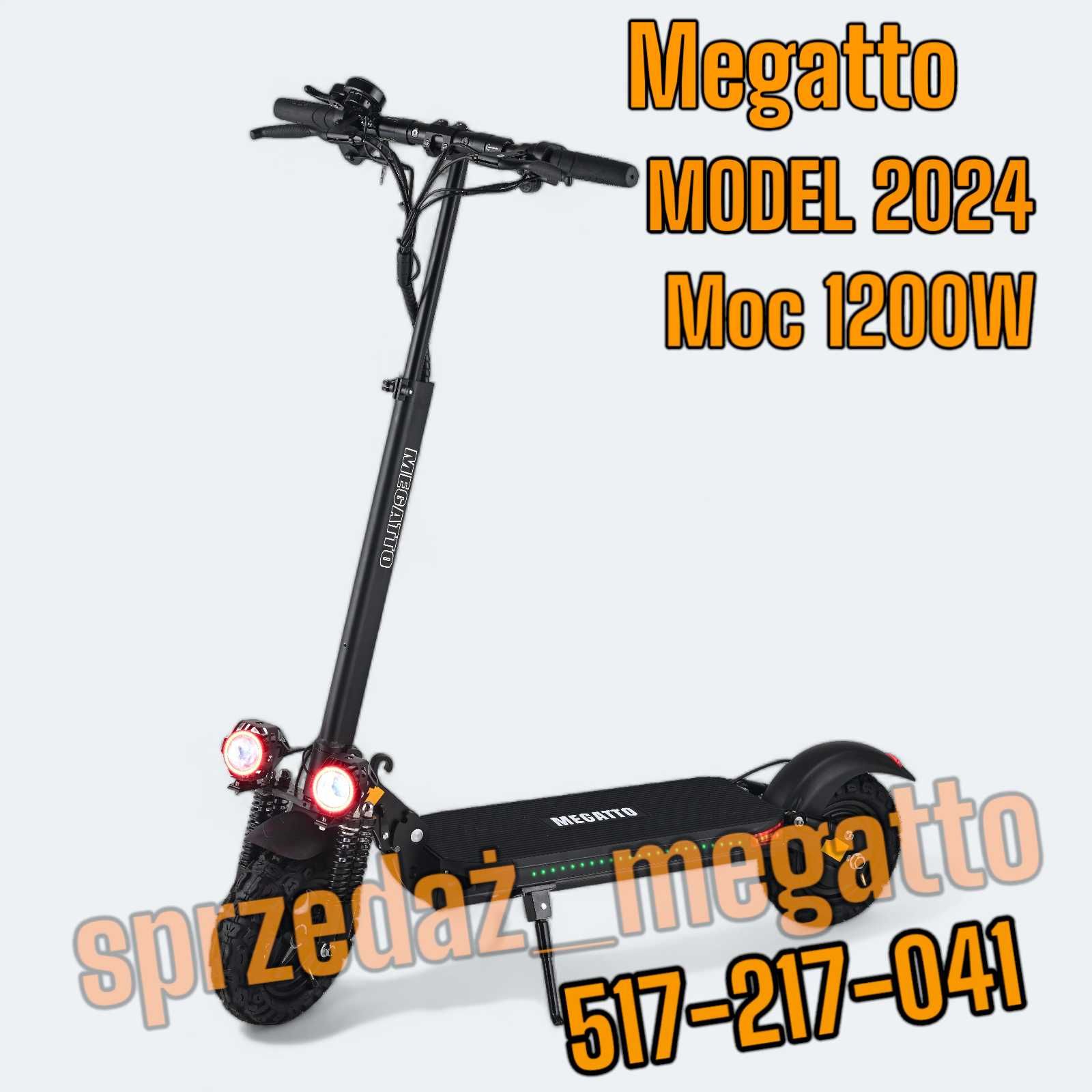 Hulajnoga elektryczna MEGATTO F11 Model z 2024 roku SILNIK 1200W