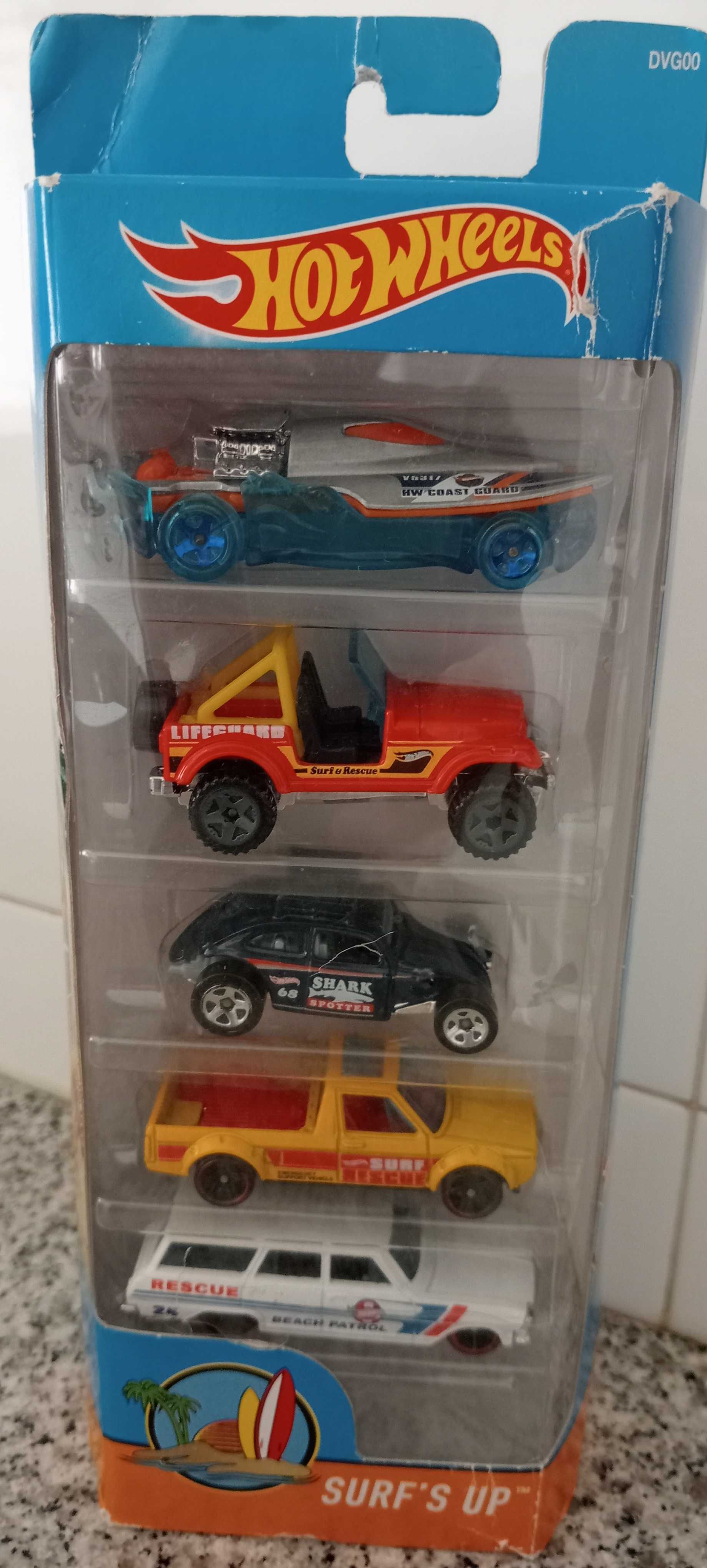 Hotwheels pack 5 Surf's up