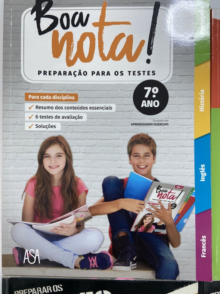 Livros de apoio ao estudo/preparação para os testes